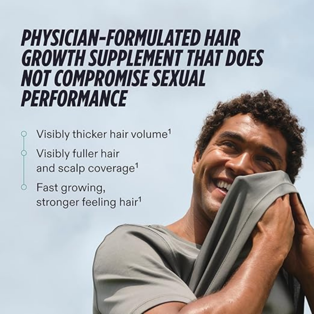 Nutrafol Men’s Hair Growth Supplement – Clinically Tested Thicker Hair Support – 1 Month Supply