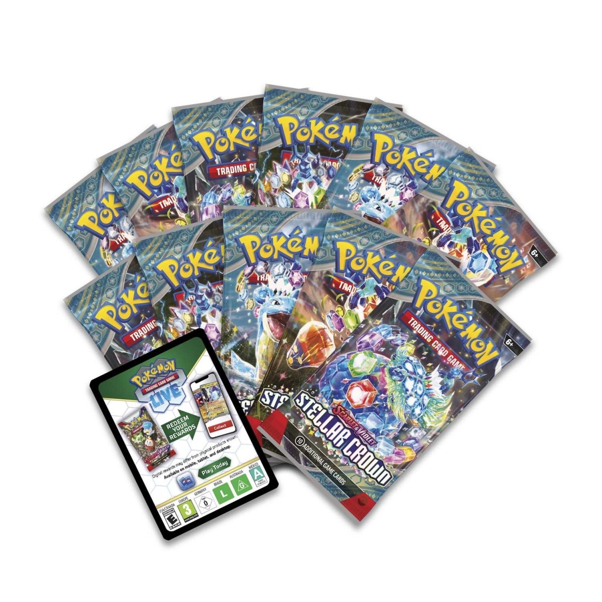 Pokémon TCG Scarlet & Violet Stellar Crown Pokémon Center Elite Trainer Box – 11 Booster Packs & Exclusive Noctowl Promos