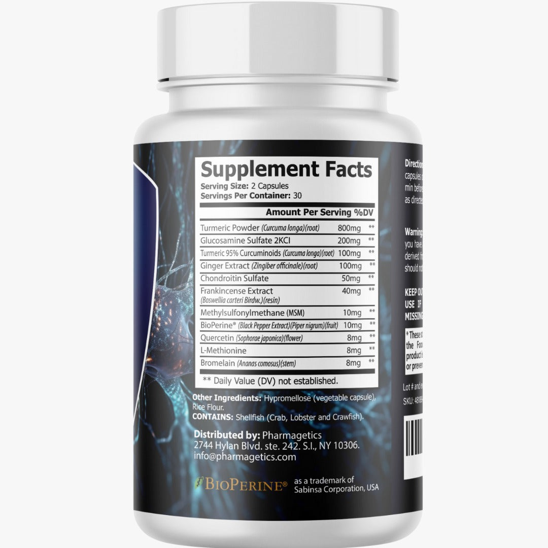 Supplement bottle with label showing 'Supplement Facts' on a white background