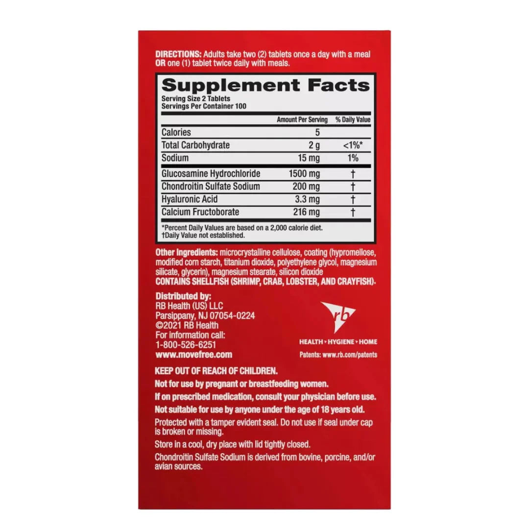 Supplement facts label on a red background